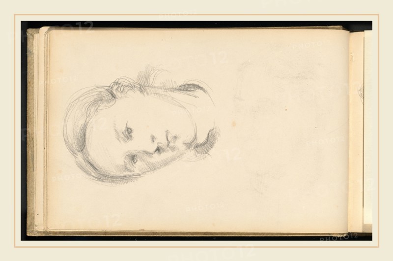 Paul Cézanne, Head of a Young Woman, French, 1839-1906, c. 1880, graphite on wove paper