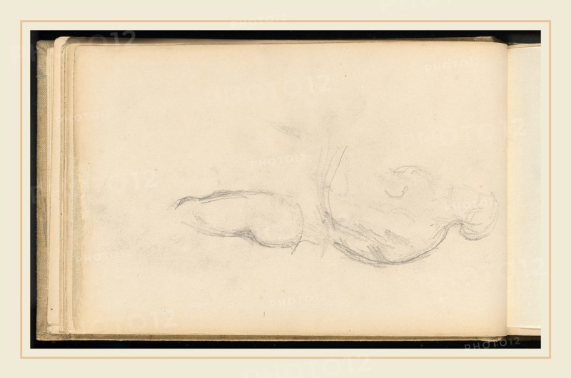 Paul Cézanne, Study of the Allegorical Figure of Health in Rubens' "The Birth of Louis XIII", French, 1839-1906, 1880-1883, graphite on wove paper