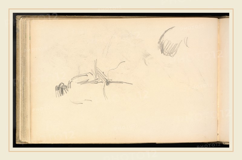 Paul Cézanne, A Man seen from Behind, French, 1839-1906, 1880-1883, graphite on wove paper