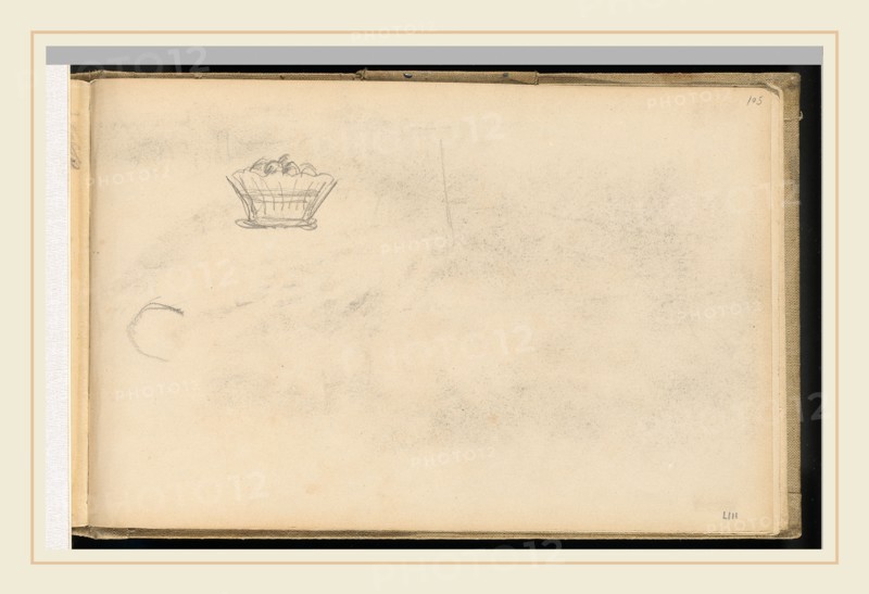 Paul Cézanne, Basket, French, 1839-1906, 1877-1900, graphite on wove paper