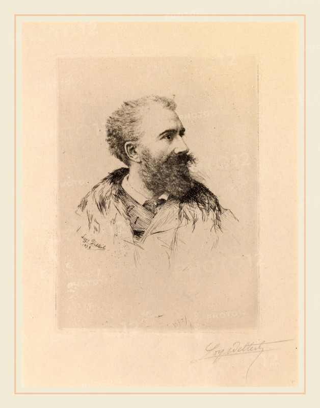 Loys Delteil, Félix-Hilaire Buhot, French, 1869-1927, 1898, etching and drypoint in black on laid paper