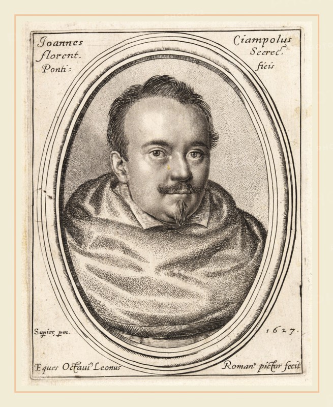 Ottavio Leoni, Giovanni Ciampoli, Papal Secretary, Italian, c. 1578-1630, 1627, engraving