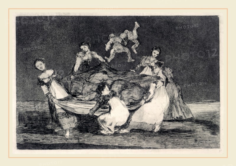 Francisco de Goya, Disparate femenino (Feminine Folly), Spanish, 1746-1828, in or after 1816, etching, aquatint and (drypoint?) (trial proof printed posthumously circa 1854-1863]