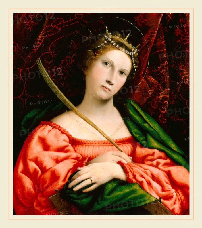 Lorenzo Lotto, Saint Catherine, Italian, c. 1480-1556-1557, 1522, oil on panel