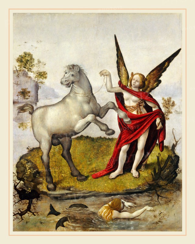 Piero di Cosimo, Allegory, Italian, 1462-1521, c. 1500, oil on panel