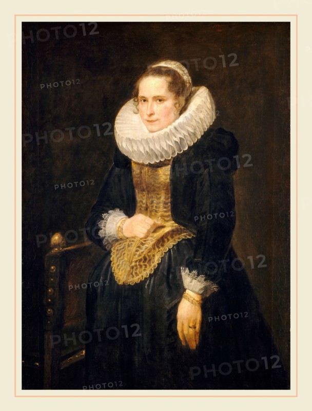 Sir Anthony van Dyck, Portrait of a Flemish Lady, Flemish, 1599-1641, probably 1618, oil on canvas