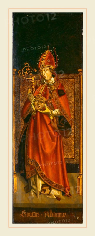 Tyrolean 16th Century, Saint Alban of Mainz, c. 1500-1525, oil on panel