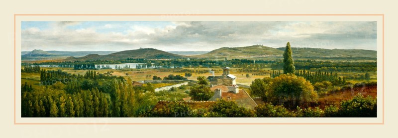 Théodore Rousseau, French (1812-1867), Panoramic View of the Ile-de-France, c. 1830, oil on canvas