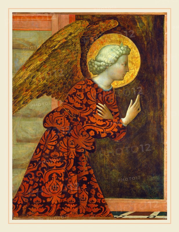 Masolino da Panicale, Italian (c. 1383-1435 or after), The Archangel Gabriel, c. 1430, tempera (?) on panel