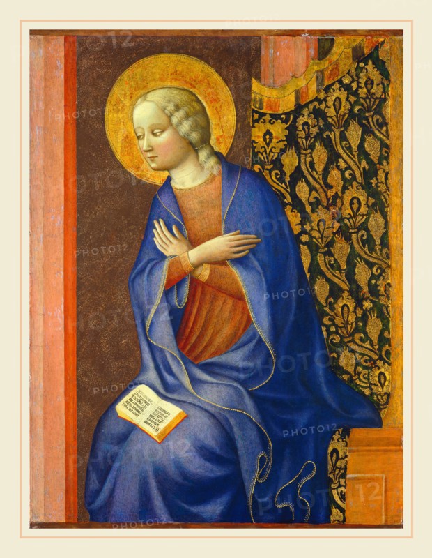 Masolino da Panicale, Italian (c. 1383-1435 or after), The Virgin Annunciate, c. 1430, tempera (?) on panel
