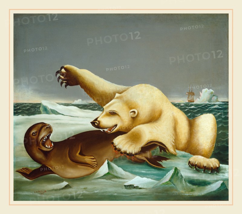 Charles S. Raleigh, Law of the Wild, American, 1831-1925, 1881, oil on canvas