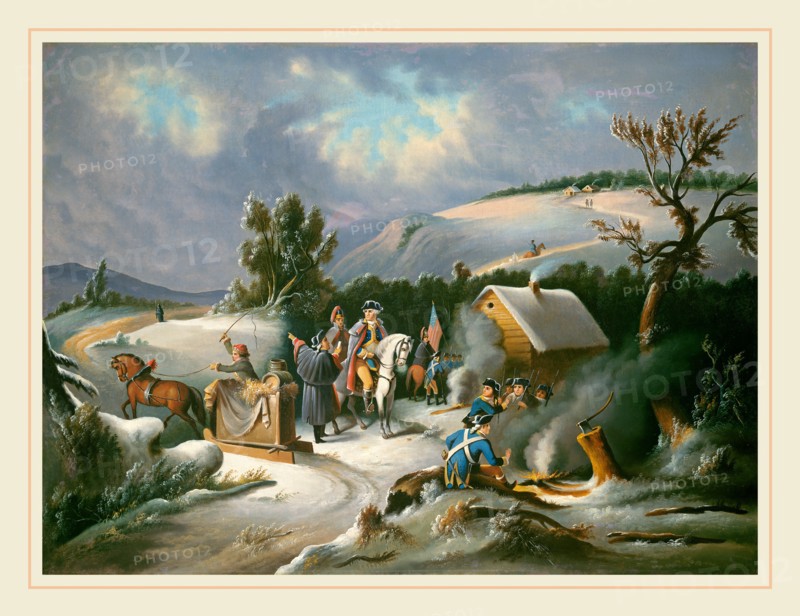 American 19th Century, Washington at Valley Forge, mid 19th century, oil on canvas