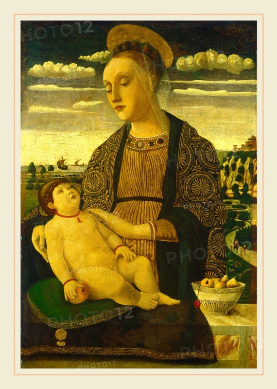 Francesco Benaglio, Italian (c. 1432-1492), Madonna and Child, late 1460s, tempera on panel transferred to canvas