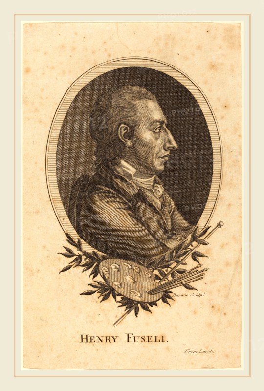 Attributed to Inigo Barlow, British (active c. 1790), Henry Fuseli, engraving