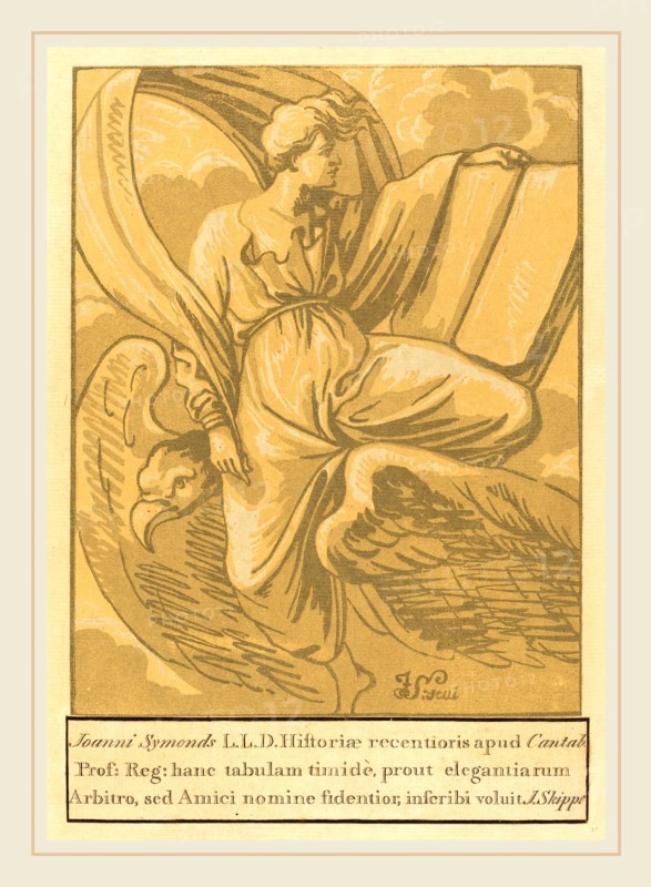 John Skippe after Parmigianino, British (1742-1812), Saint John the Evangelist, 1771, chiaroscuro woodcut in tan and brown