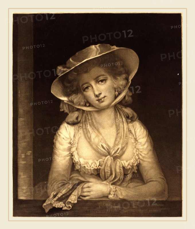 John Raphael Smith after John Hoppner, British (1752-1812), Phoebe Hoppner, published 1784, mezzotint