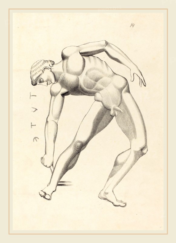 after John Flaxman, Tydaeus, published 1838, lithograph [proof before letters]