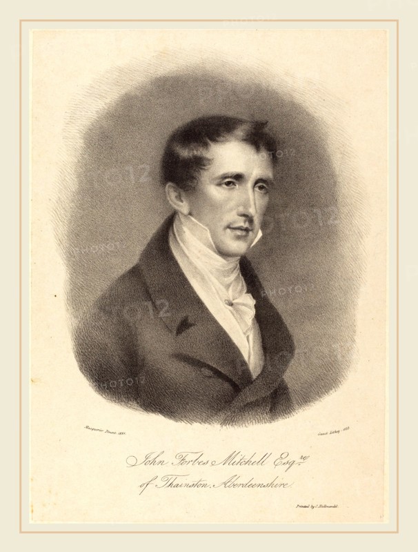 M. Gauci after John James Masquerier (British (?), active c. 1810-1846), John Forbes Mitchell, 1823, lithograph on papier colle