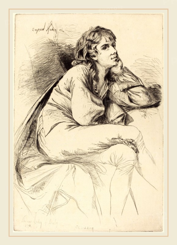 Francis Seymour Haden after Joseph Wright, British (1818-1910), Thomas Haden of Derby, 1864, etching and drypoint on laid paper