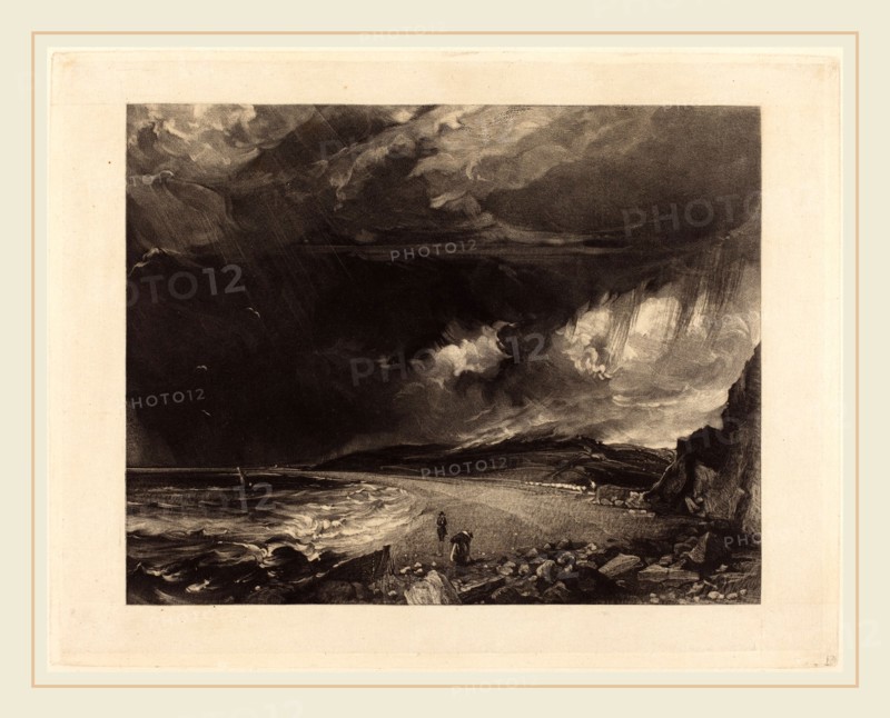 David Lucas after John Constable, British (1802-1881), Weymouth Bay, 1830, mezzotint [progress proof]