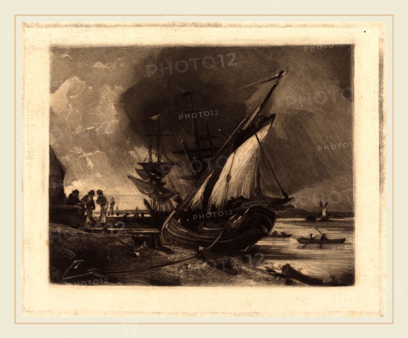 David Lucas after John Constable, British (1802-1881), View on the Orwell, in or after 1830, mezzotint [progress proof]