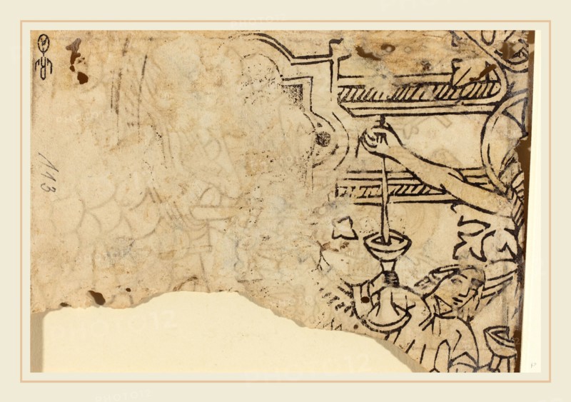 French 15th Century, Christ on a Goldsmith's Cross, c. 1450-1470, woodcut