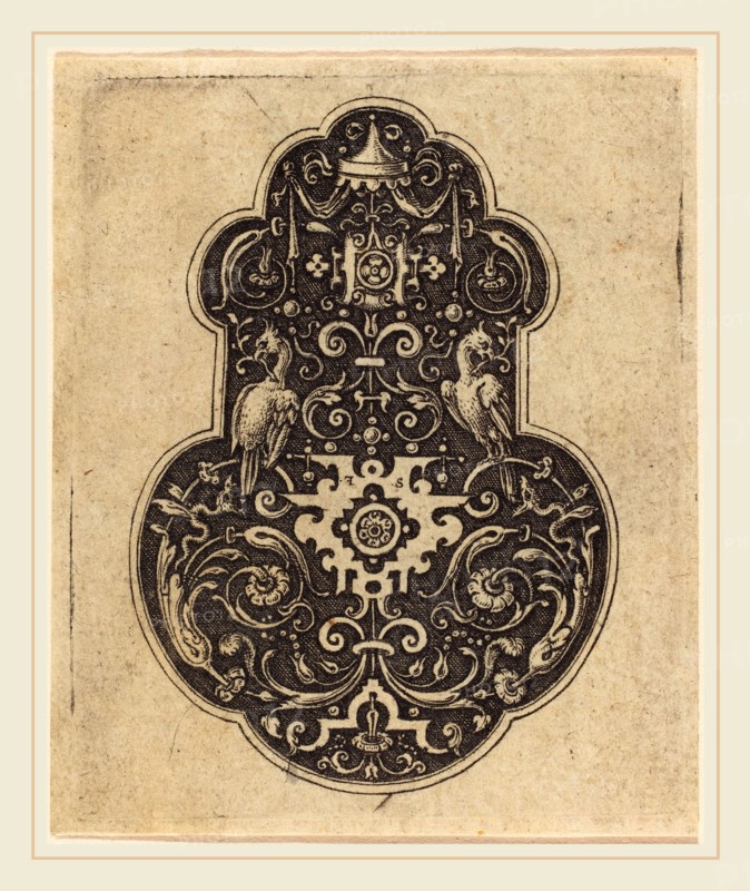 Etienne Delaune, French (1518-1519-1583), Arabesque Designs, engraving