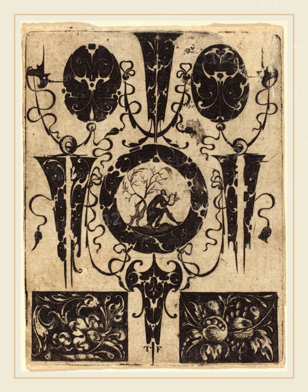 Master T.F., French (active probably 16th century), Ornament, engraving