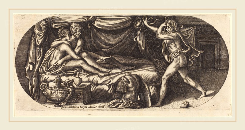 Georges Reverdy, French (active 1531-active 1564-1570), Mars and Venus Surprised by Vulcan, engraving