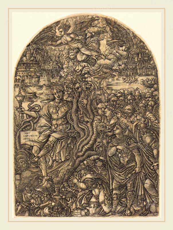 Jean Duvet, French (1485-c. 1570), The Babylon Harlot, 1546-1556, engraving