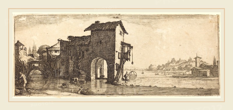 Jacques Callot or Follower of Jacques Callot, French (1592-1635), The Watermill, probably c. 1633-1635, etching