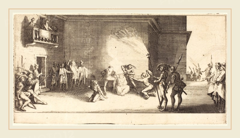 Jacques Callot, French (1592-1635), The Crowning with Thorns, c. 1618, etching and engraving