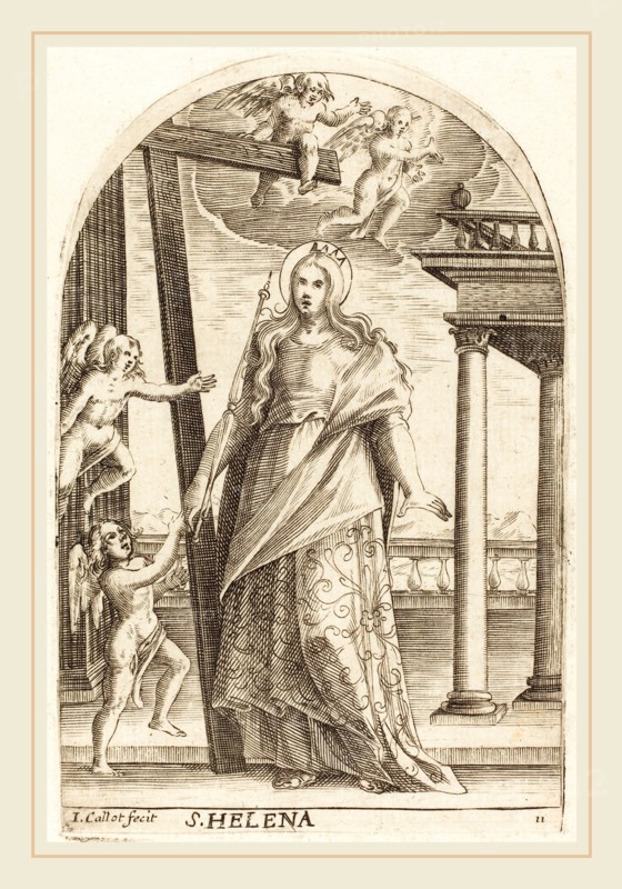 Jacques Callot, French (1592-1635), Saint Helen, 1608-1611, engraving