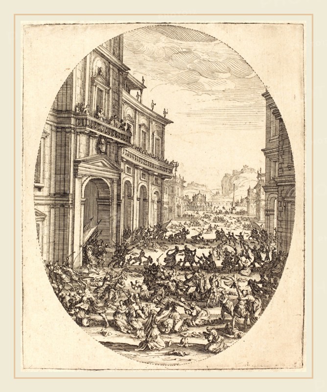Jacques Callot, French (1592-1635), The Massacre of the Innocents, c. 1622, etching