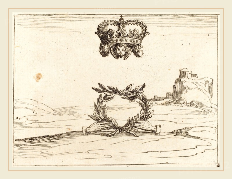 Jacques Callot, French (1592-1635), The Two Crowns, etching