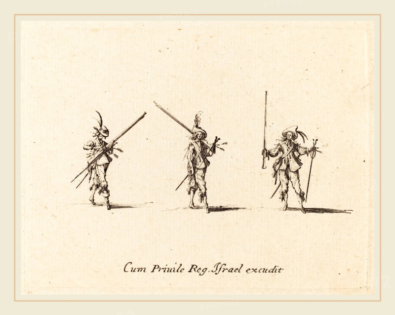 Jacques Callot, French (1592-1635), Drill with the Musket, 1634-1635, etching