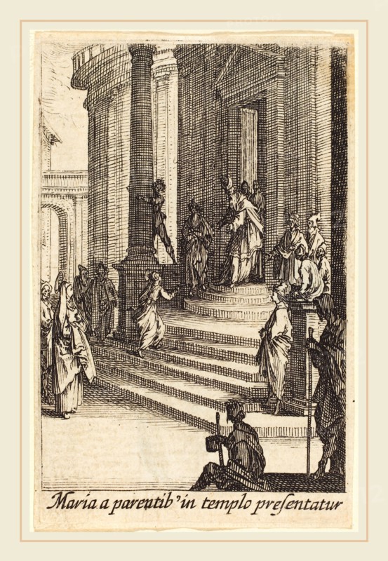 Jacques Callot, French (1592-1635), The Presentation of the Virgin, in or after 1630, etching