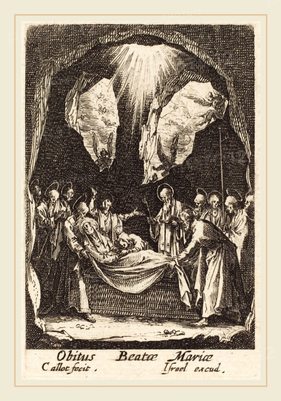 Jacques Callot, French (1592-1635), The Burial of the Virgin, in or after 1630, etching
