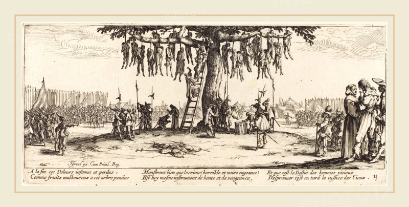 Jacques Callot, French (1592-1635), The Hanging, c. 1633, etching