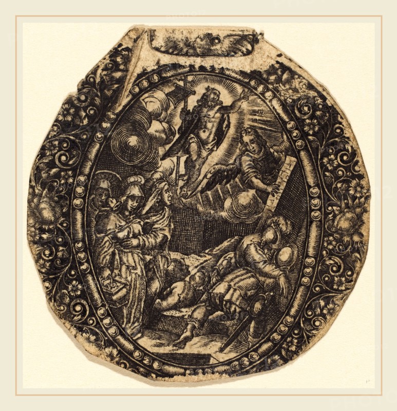 Antoine Jacquard, French (died 1652), The Resurrection, engraving