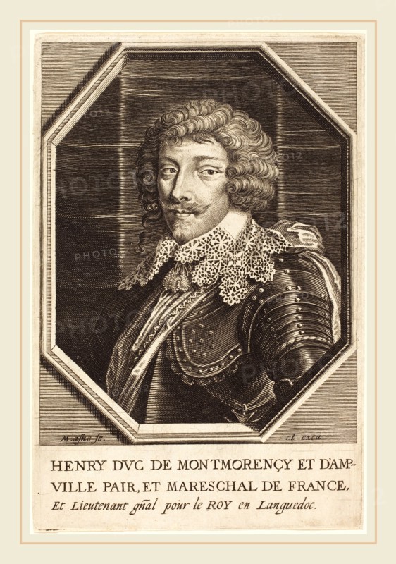 Michel Lasne, French (1590 or before-1667), Henry II, Duke of Montmorency, engraving on laid paper