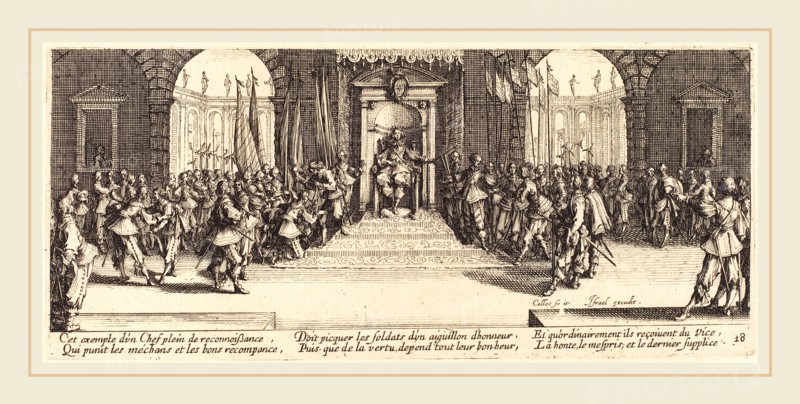 Jacques Callot, French (1592-1635), Distribution of Rewards, c. 1633, etching