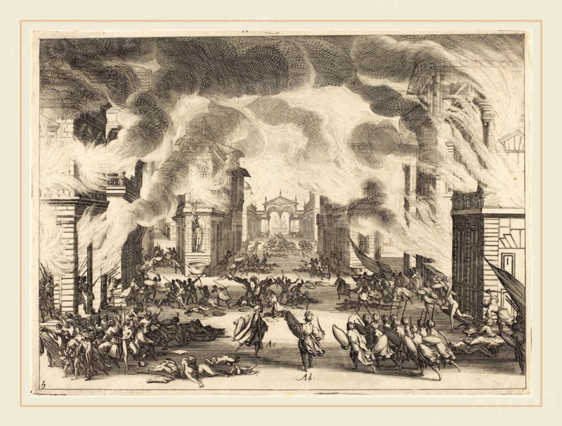 Jacques Callot, French (1592-1635), Solimano, Act V, 1620, etching and engraving