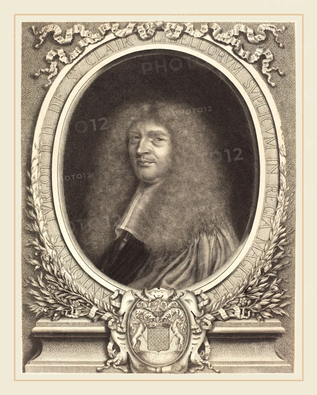 Antoine Masson, French (1636-1700), Antoine Turgot, etching and engraving