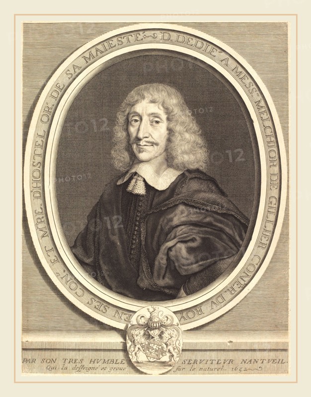 Robert Nanteuil, French (1623-1678), Melchior de Gillier, 1652, engraving