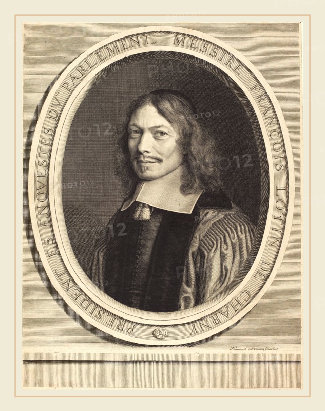 Robert Nanteuil, French (1623-1678), Francois Lotin, 1657, engraving