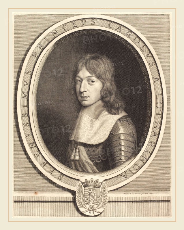 Robert Nanteuil, French (1623-1678), Charles V, Duc de Lorraine, 1660, engraving