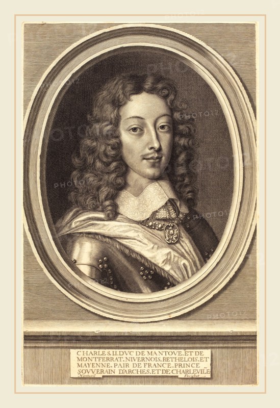 Robert Nanteuil, French (1623-1678), Charles II, Duc de Mantoue, 1652, engraving