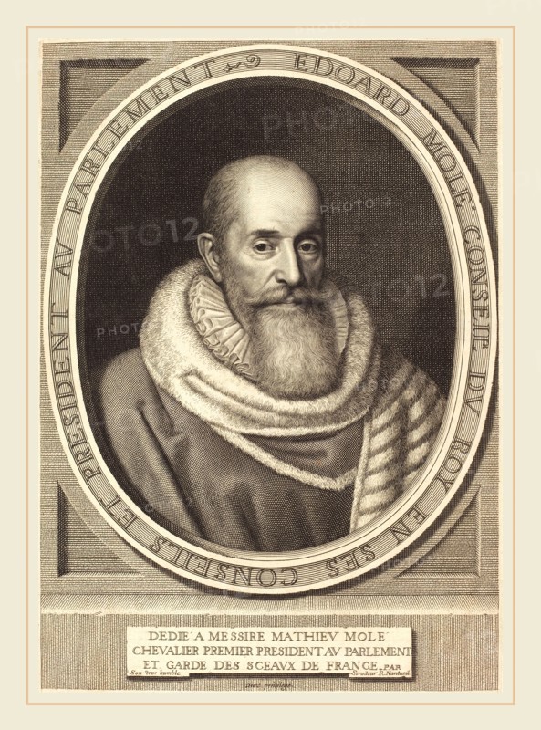 Robert Nanteuil, French (1623-1678), Edouard Mole, 1653, engraving