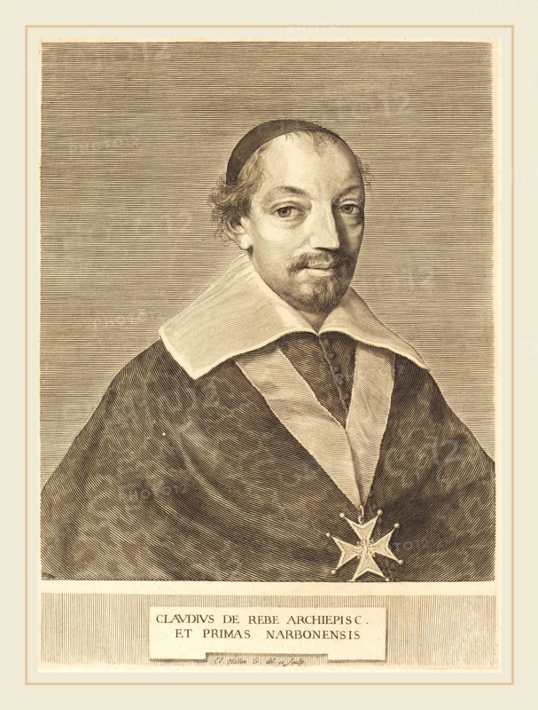 Claude Mellan, French (1598-1688), Claude de Rebe, engraving on laid paper